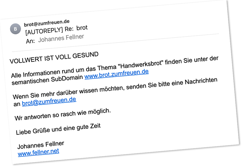 e mail antwortet automatisch